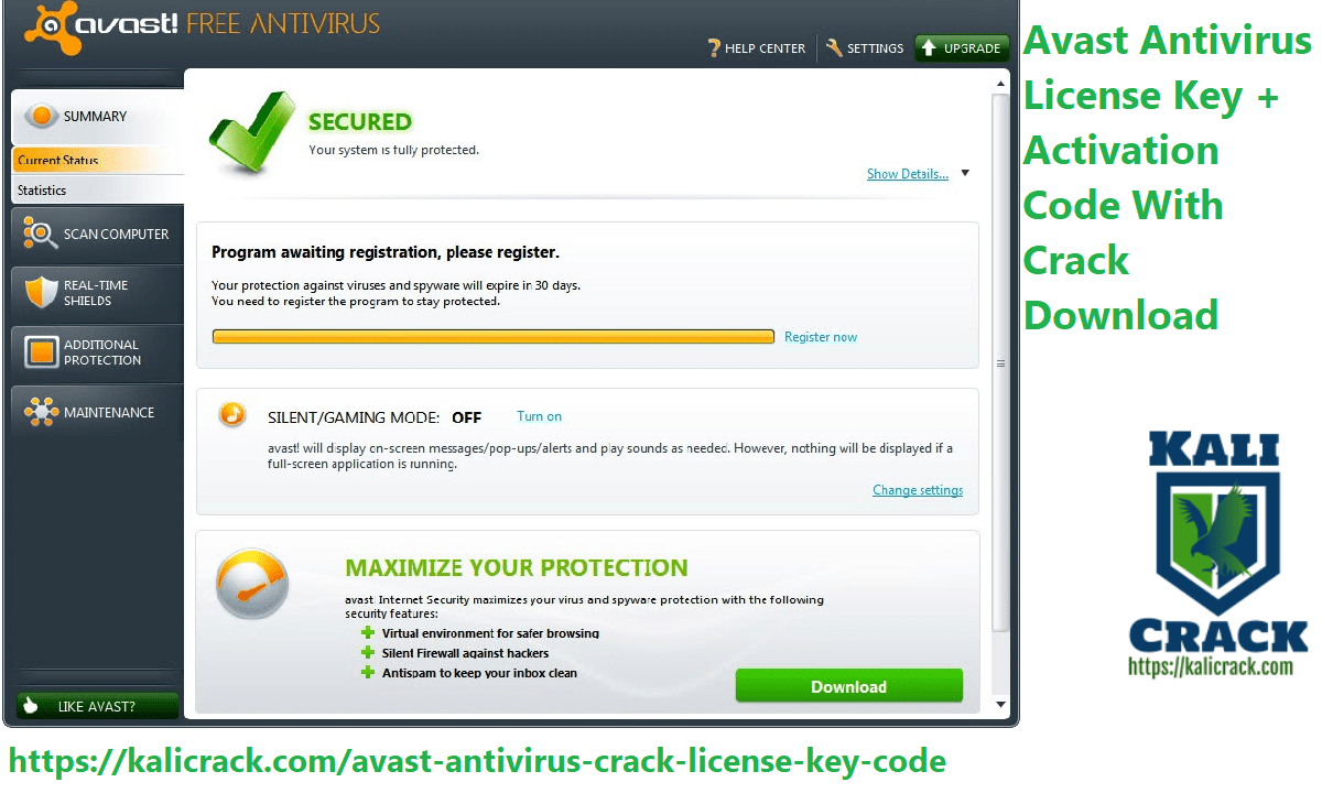 avast security v13.3 activation code for mac